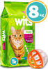 Imagen de WITS Gato Adulto 8kg + Pelota