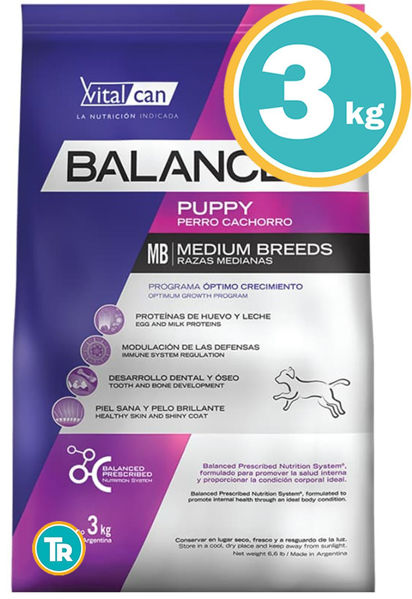 Imagen de BALANCED Perro Cachorro Raza Mediana 3 kg
