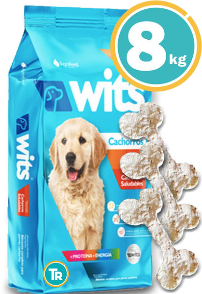 Imagen de WITS Cachorros 8kg+ Huesitos de lonja