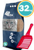 Imagen de SANITARIO GRANULADO 4PETS CON CARBON ACTIVADO 32 KG + Pala