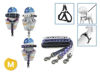 Imagen de Arnes + Correa P/Mascotas Set (M) 5/8*10-14* 5/8*4FT ( CHINA)