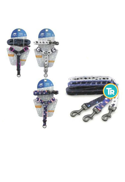 Imagen de Arnes + Correa P/Mascotas Set (M) 5/8*10-14* 5/8*4FT ( CHINA)