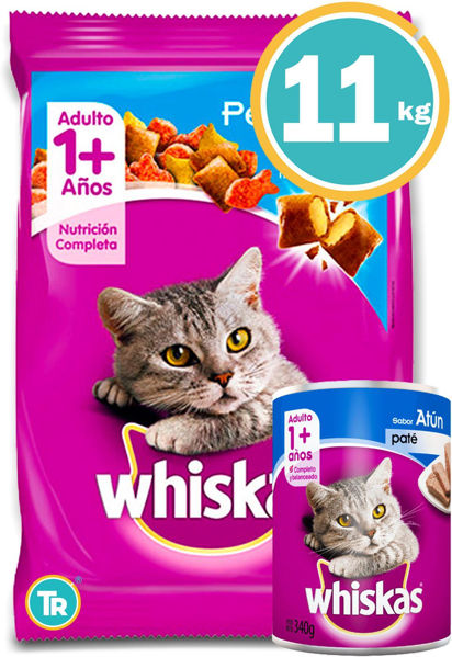 Imagen de WHISKAS Pescado 10+1kg + Lata