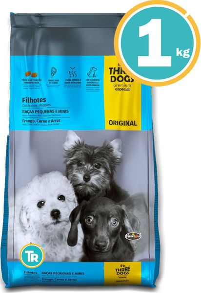Imagen de THREE DOGS Familia Original Perro Cachorro Raza Peq/Mini 1kg
