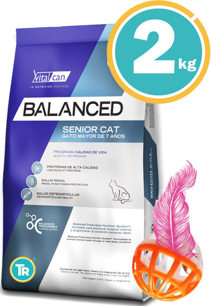 Imagen de BALANCED Gato Senior 2kg + Pelota
