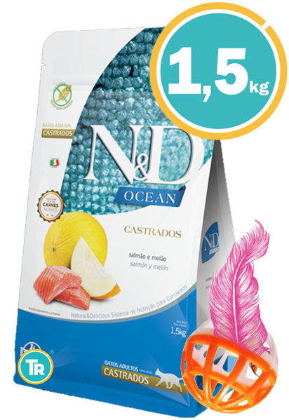 Imagen de NYD Ocean Gato Castrado 1.5 kg + Pelota