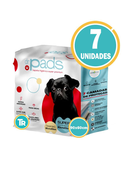 Imagen de Pañal Tapete Dr Pads 90x60CM - 7 Unidades