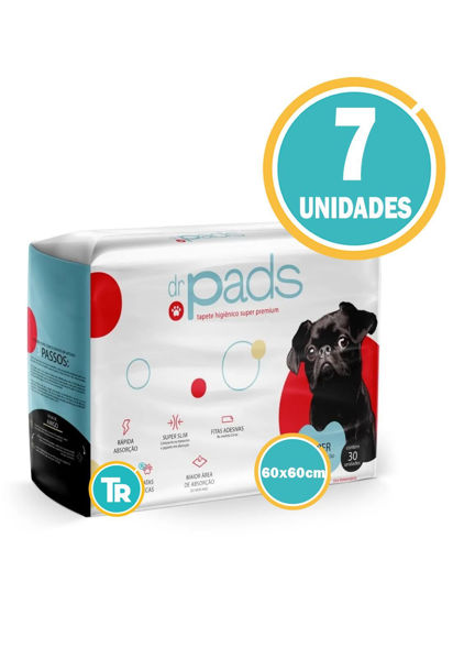 Imagen de Pañal Tapete Dr Pads 60x60CM - 7 Unidades