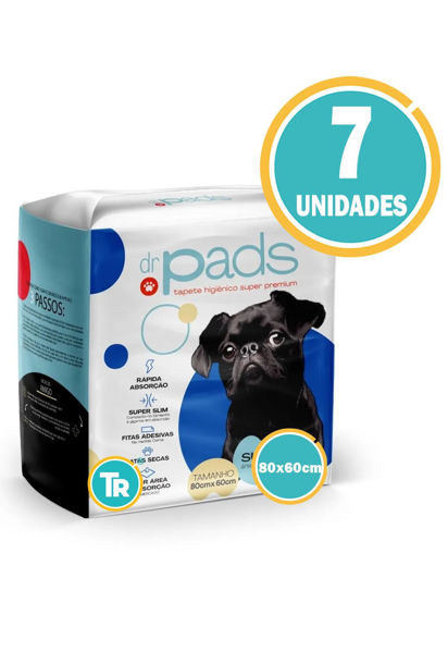 Imagen de Pañal Tapete Dr Pads  80x60CM - 7 Unidades