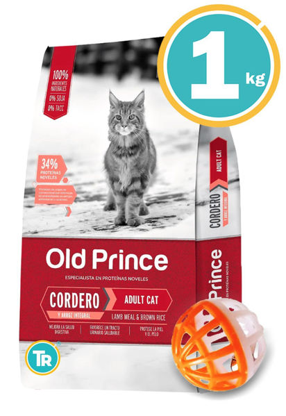 Imagen de OLD PRINCE Gato Adulto Cordero 1 kG + Pelota