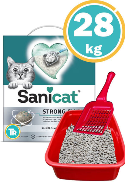 Imagen de SANITARIO AGLOMERANTE SANICAT 28kg + Pala + Bandeja