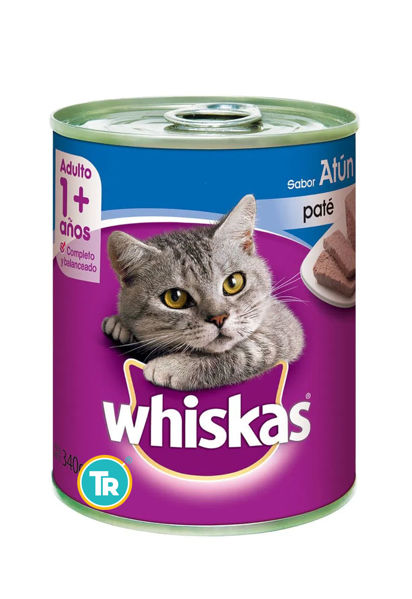 Imagen de PATE WHISKAS Adulto +1 Lata 340 grs
