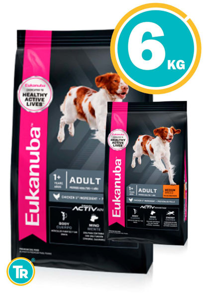 Imagen de PROMO EUKANUBA Adulto Razas Medianas 3 Kg X2