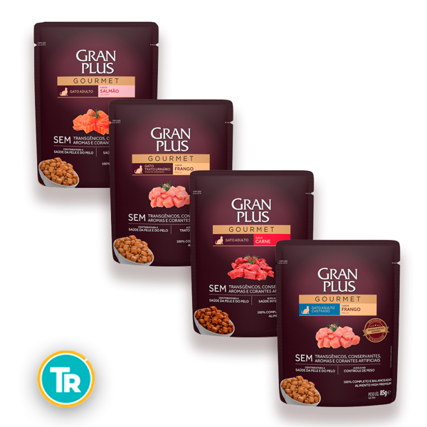 Imagen de SALSAS POUCH ALIMENTO HÚMEDO GRAN PLUS GATOS 85G