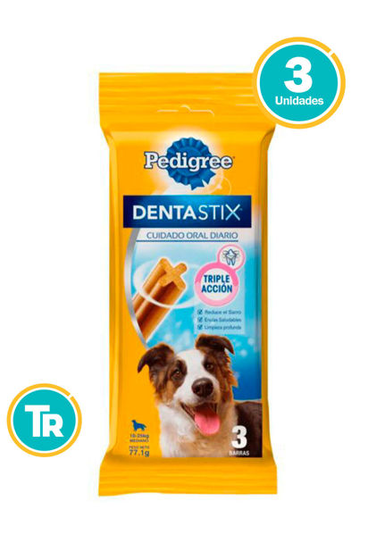 Imagen de DENTASTIX RAZAS MEDIAS 77G X 3 UNID
