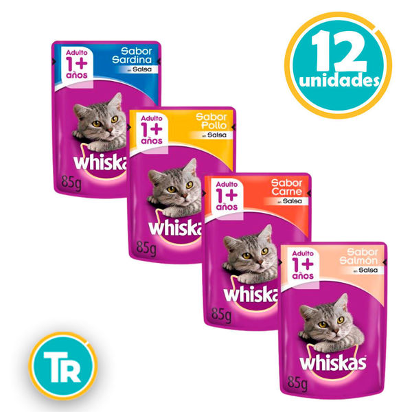 Imagen de SALSA  WHISKAS 85gr x 12 unid