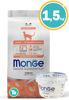 Imagen de MONGE Cat Monoprotein Adult Salmon 1.5 KG + Regalo a elección
