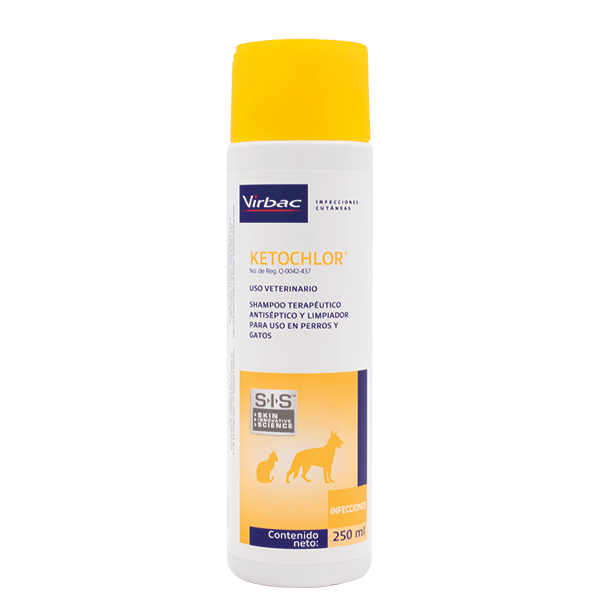 Imagen de SHAMPOO TERAPÉUTICO PERRO/GATOS HPM KETOCHLOR 250ML