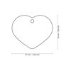 Imagen de Chapita Identificatoria Corazón Rosa Grande