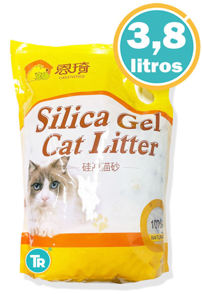 Imagen de SANITARIO SILICA GEL CAT LITTER 3.8 LTS