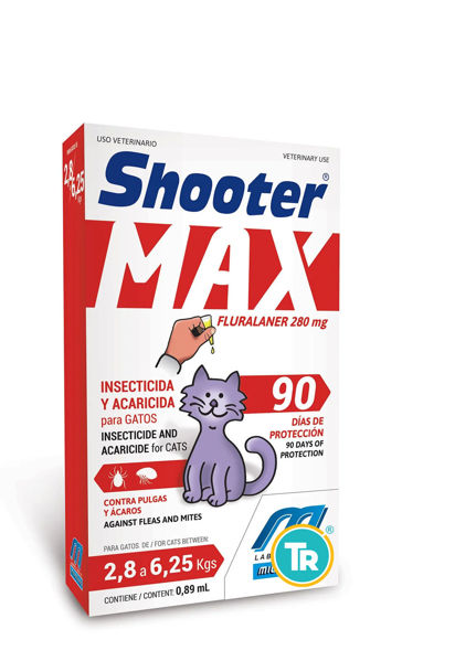 Imagen de PIPETA SHOOTER MAX GATOS 2,8 A 6.25KG
