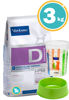 Imagen de HPM Virbac Perro Dermatology Soporte de Piel y Pelo 3kg + Comedero + Vaso - PROMO WEB