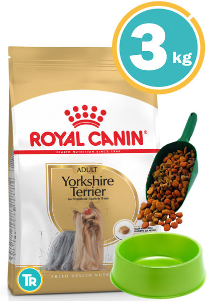 Imagen de ROYAL CANIN Perro Yorkshire Razas Mini 3kg + Comedero y Pala
