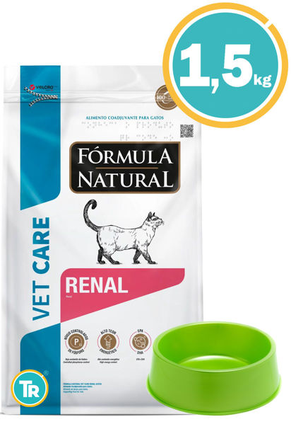 Imagen de FORMULA NATURAL GATO RENAL 1.5KG + Comedero