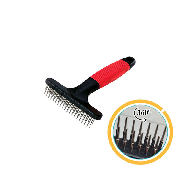 Imagen de Rastrillo para Perros Saca Nudo Doble Fila GRO 5874