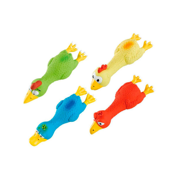 Imagen de Juguete pollo de goma para perros PA 5547