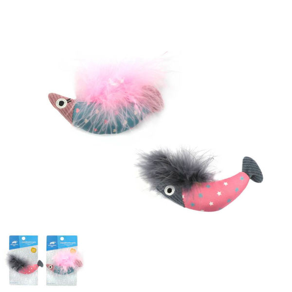 Imagen de Juguete para gato pez peluche PA 028