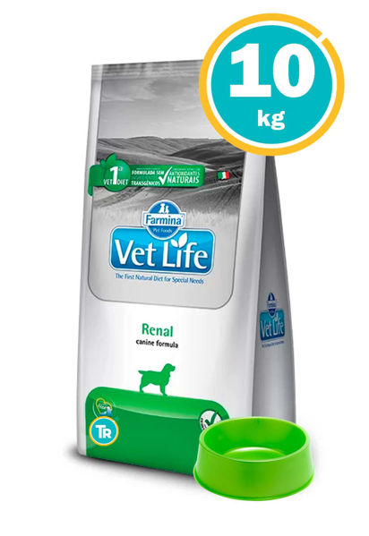 Imagen de VET LIFE canine renal 10 Kg + Comedero