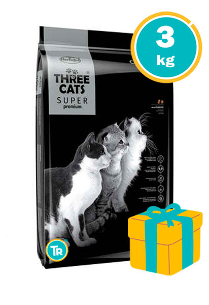 Imagen de Alimento THREE CATS Super Premium Castrados 3kg Salmón