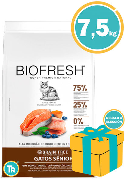 Imagen de BIOFRESH Alimento Gato Senior  7,5KG Pescado Blanco y salmon