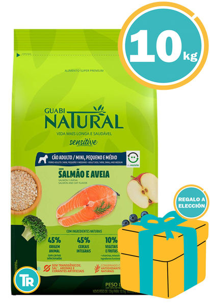 Imagen de GUABI Alimento Perro Adulto Piel Sensible Peq/Med 10.1kg Salmón y Avena