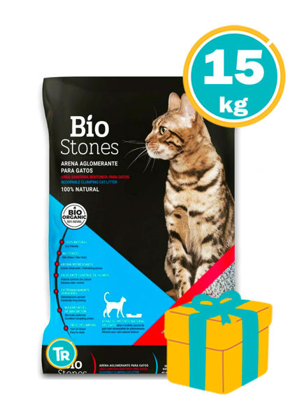 Imagen de Sanitario Aglomerante Gato Bio Stones 15 kg