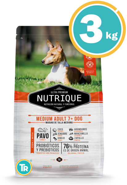Imagen de Nutrique perro senior raza mediana 3 kg