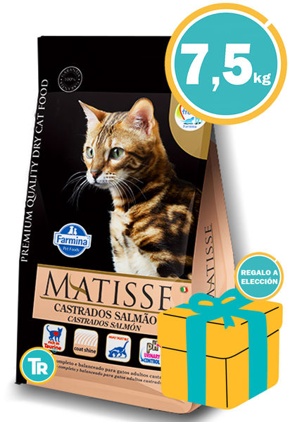Imagen de MATISSE Alimento Gato Castrado Salmón 7,5 kg