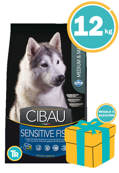 Imagen de CIBAU Alimento Perro Sensitive Fish Medium Maxi 12kg