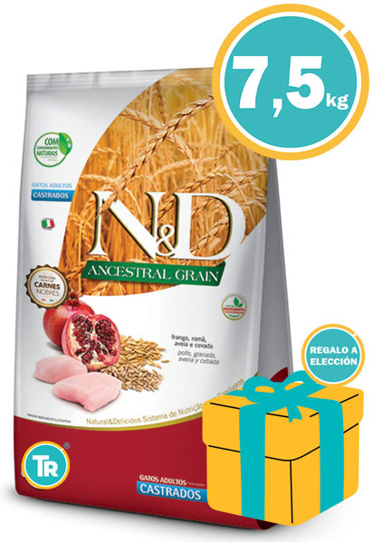 Imagen de Alimento NYD Ancestral Gato Castrado 7.5 kg