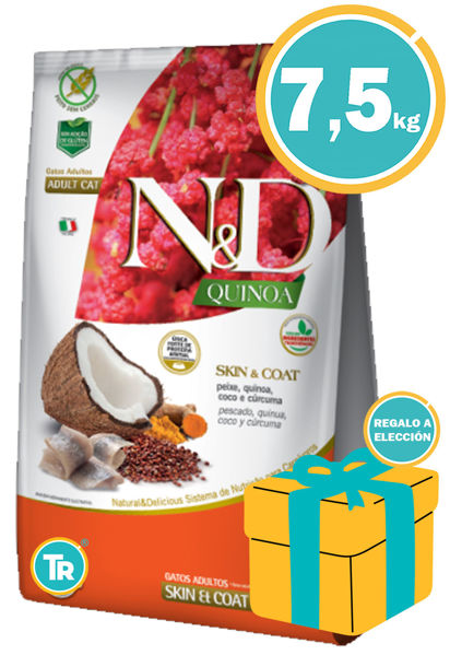 Imagen de Alimento NYD Gato Quinoa y Pescado 7,5 kg