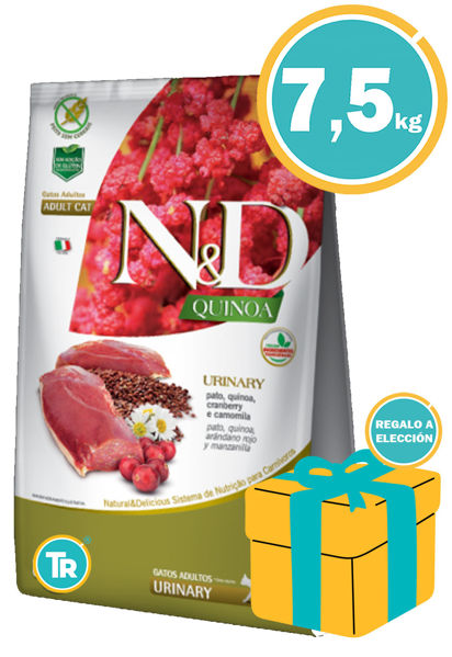 Imagen de Alimento NYD Quinoa Feline Urinaty Pato 7,5kg