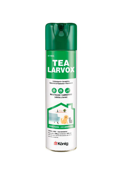 Imagen de SPRAY TEA LARVOX 419ML Pulguicida Y Garrapaticida