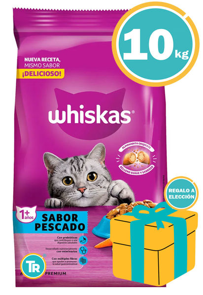 Imagen de Alimento WHISKAS Pescado Gato Adulto 10 kg