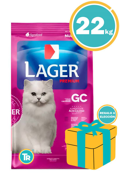 Imagen de LAGER Alimento Gatos Castrados 22KG
