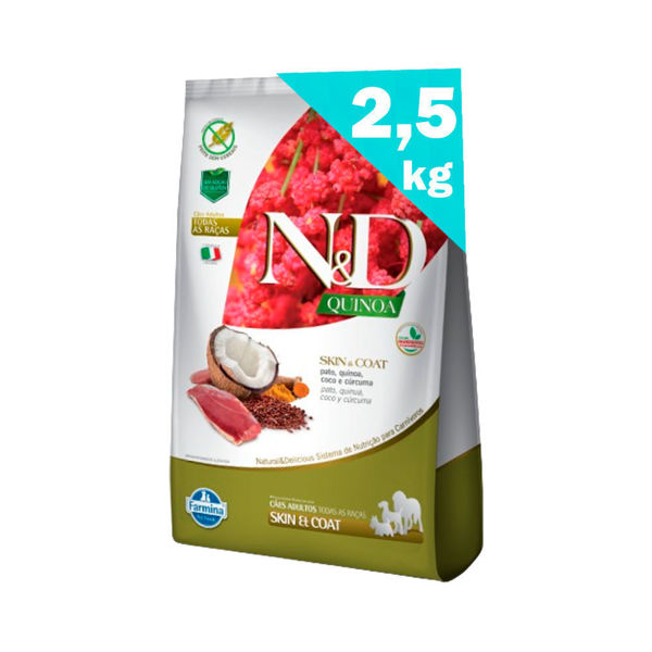 Imagen de NYD Perro Quinoa Skin & Coat Pato 2,5kg - OUTLET