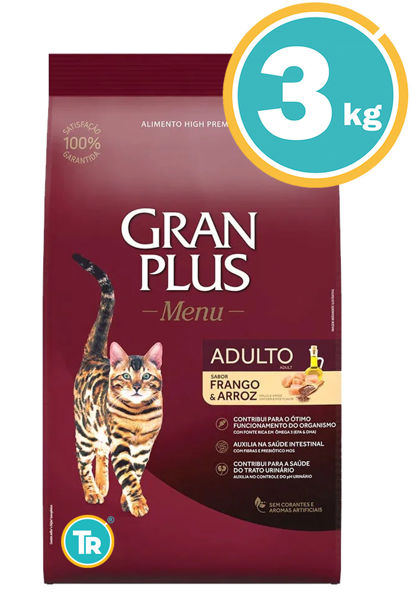 Imagen de GRAN PLUS Gato Adulto Sabor Pollo y Arroz 3KG - OUTLET