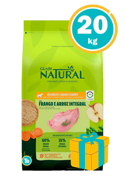 Imagen de GUABI Alimento Perro Adulto Raza Grande/Gigante 20 kg Pollo y Arroz Integral