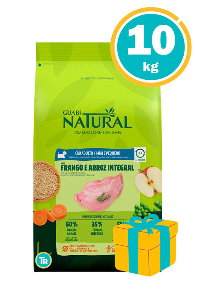 Imagen de GUABI Alimento Perro Adulto Raza Pequeña 10.1kg Pollo y Arroz Integral