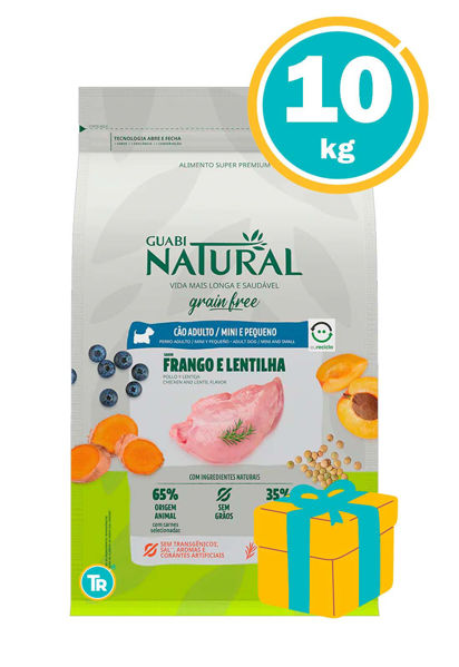 Imagen de GUABI Alimento Perro Adulto Raza Pequeña 10.1 kg Pollo y Lentejas